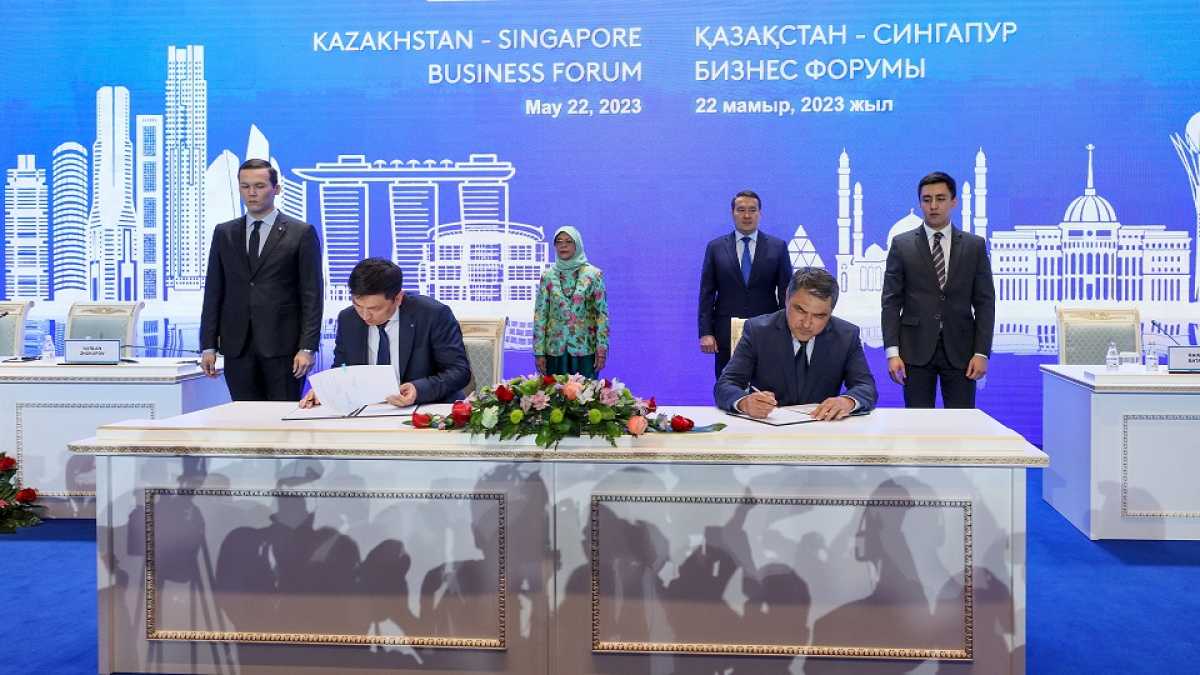 Қазақстан-Сингапур бизнес-форумда жалпы құны $275 млн долларды құрайтын құжаттарға қол қойылды