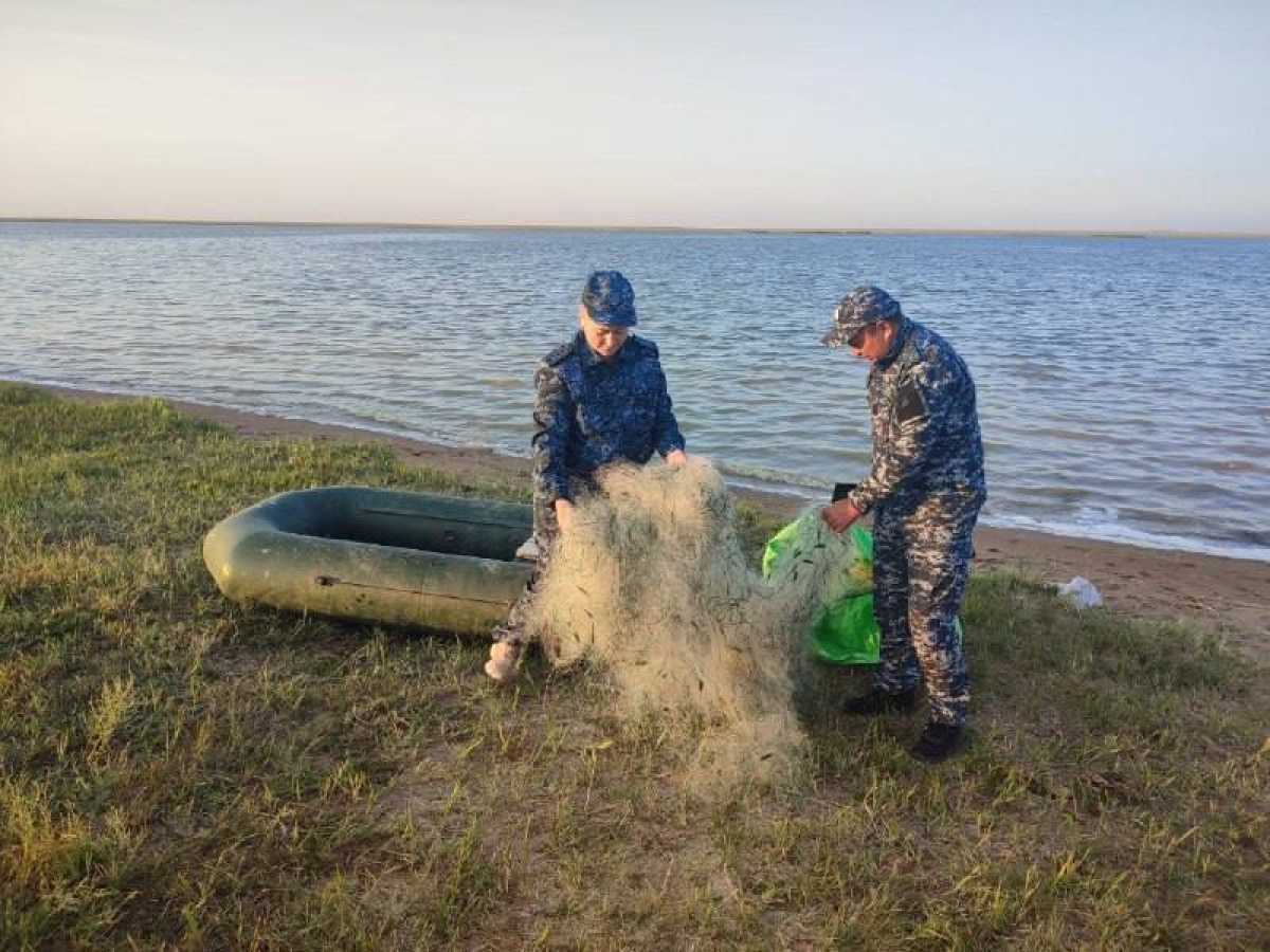 Ақмолалық полицейлер браконьерлерден 3,5 шақырымнан астам ау тәркіледі