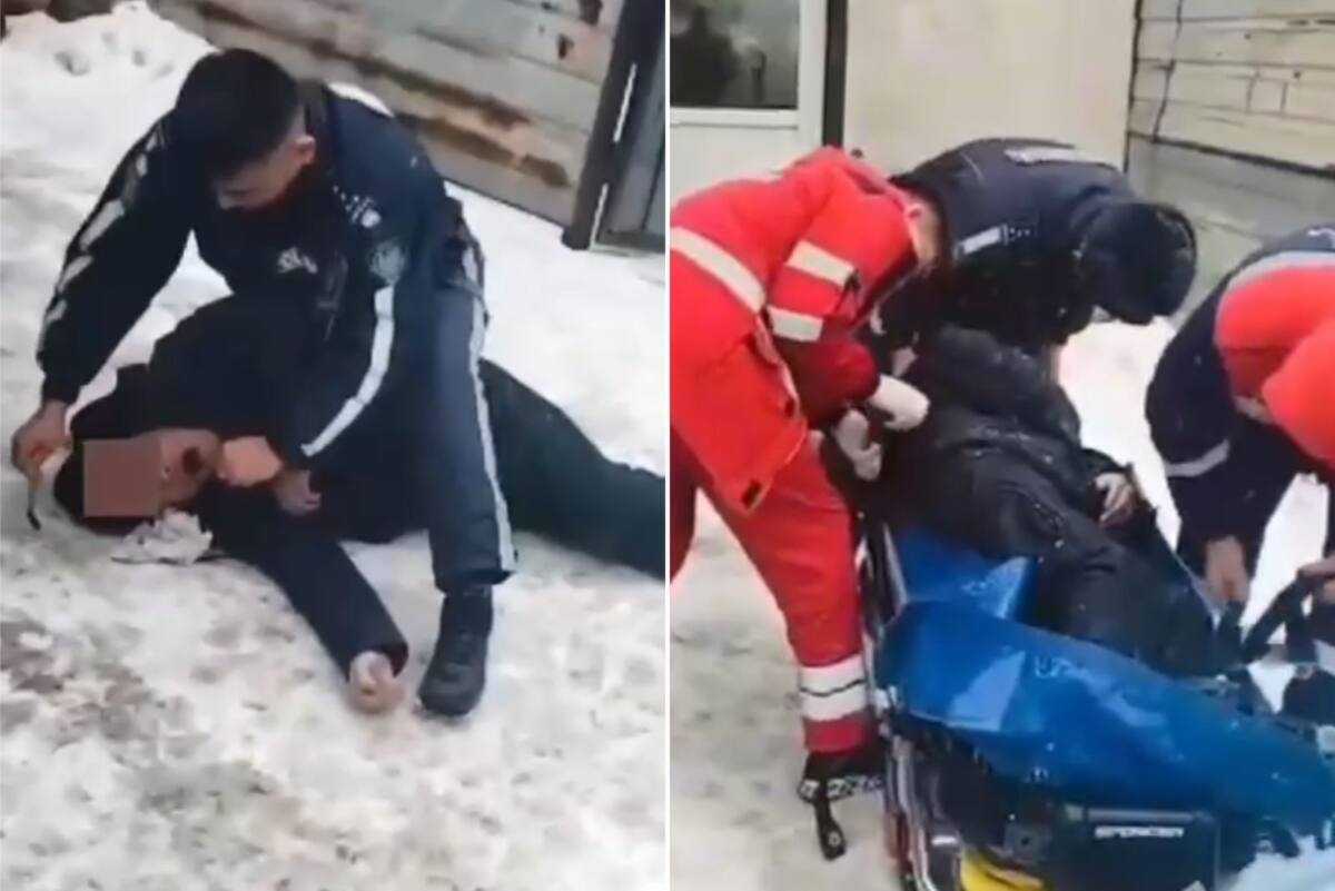 Астанада патрульдік полицейлер ер адамның өмірін сақтап қалды