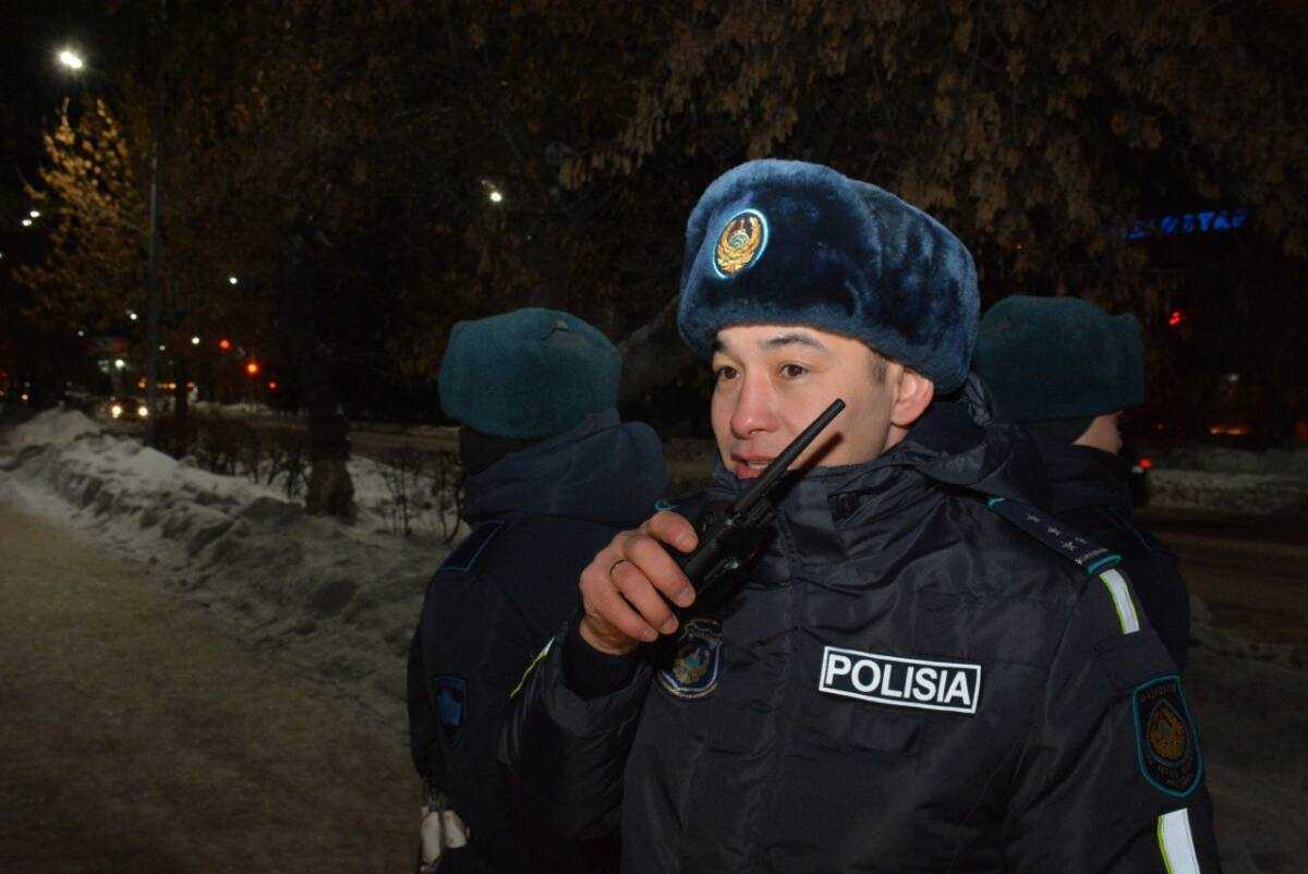 27 мыңнан астам полицей жаңажылдық мереке күндері қазақстандықтардың тыныштығын қорғады