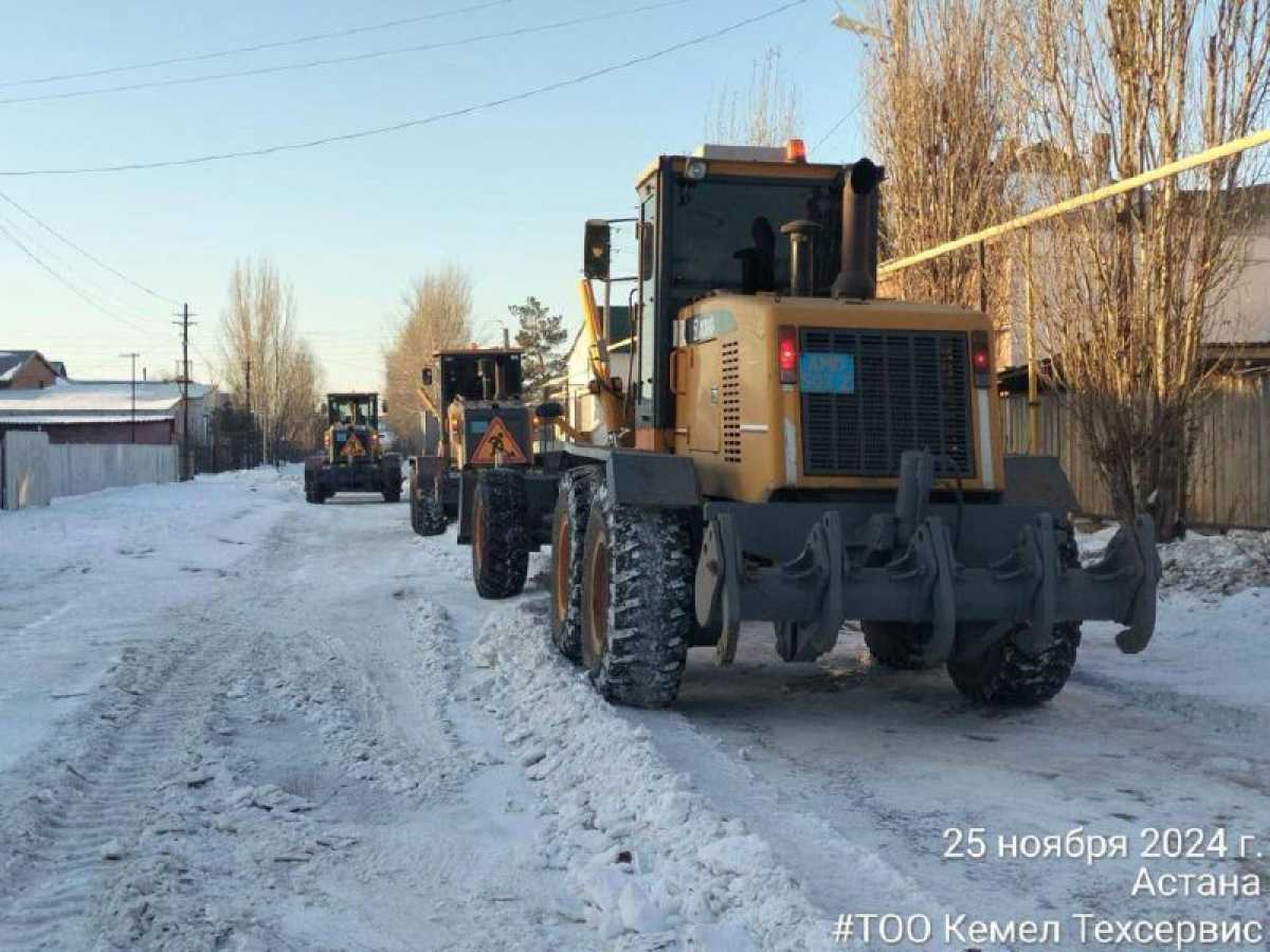 Астанадан бір түнде 10 мың текше метрге жуық қар шығарылды