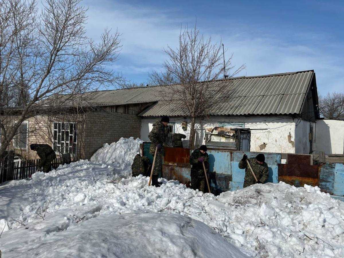 ҚР ІІМ Ұлттық ұлан сарбаздары су тасқынына қарсы шараларды қарқынды жүргізіп жатыр