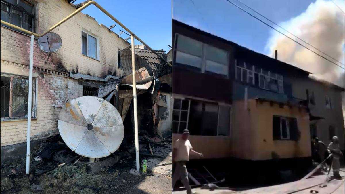Жетісу облысында полицей түтін басқан үйден үш баланы құтқарды