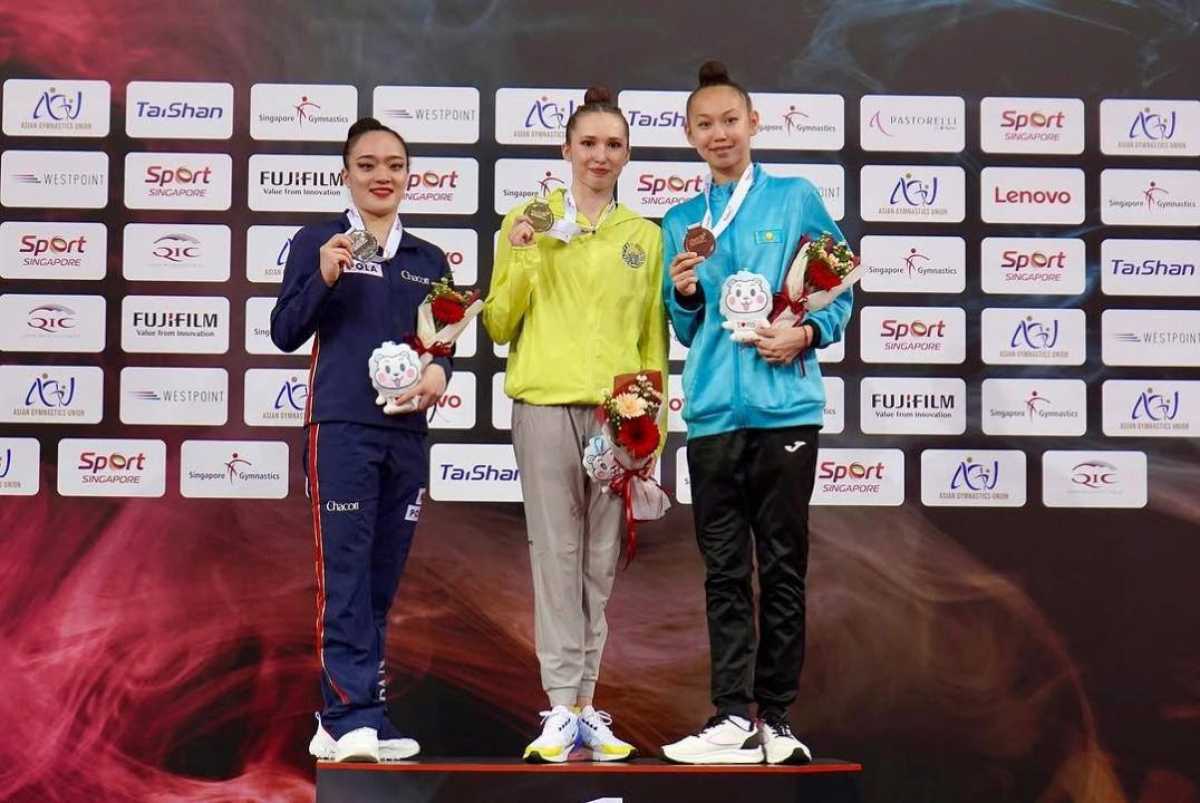 Елордалық гимнасшылар Азия чемпионатында 11 медаль жеңіп алды