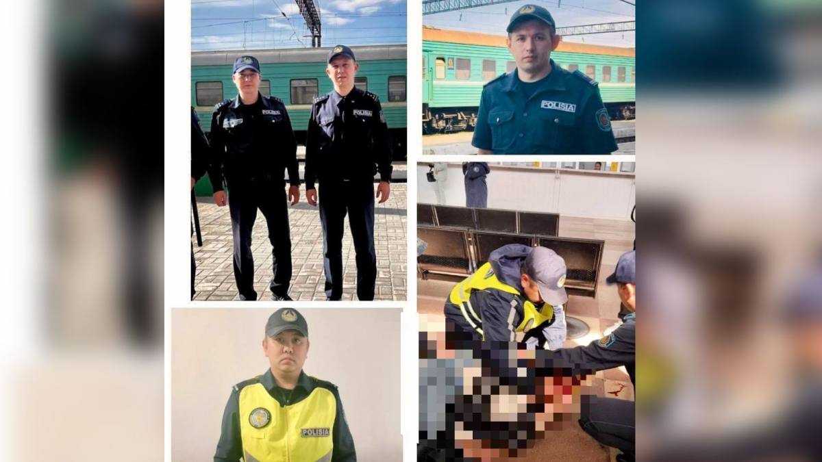Қостанай станциясында көлік полицейлері әйелді құтқарып қалды