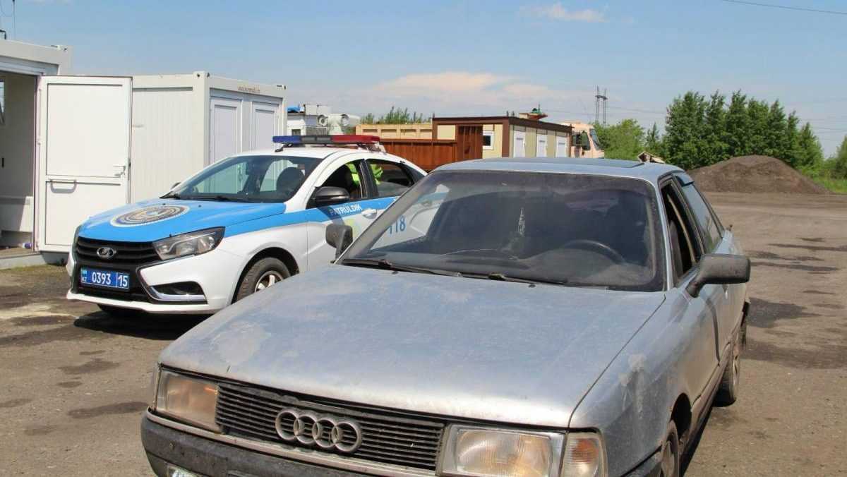 Петропавлда полицейлер көлік тізгіндеген жасөспірімді тоқтатты