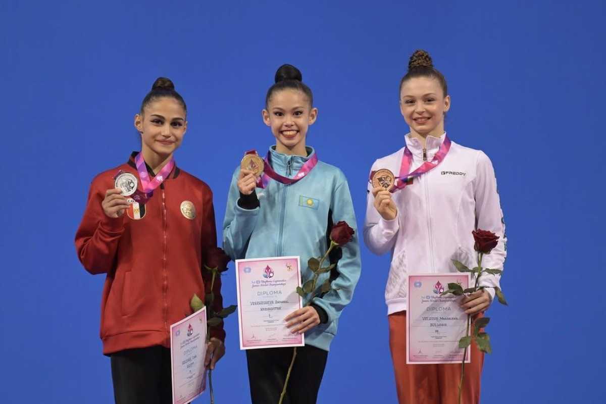 Астаналық гимнаст жастар арасындағы әлем чемпионатында алтын медаль жеңіп алды