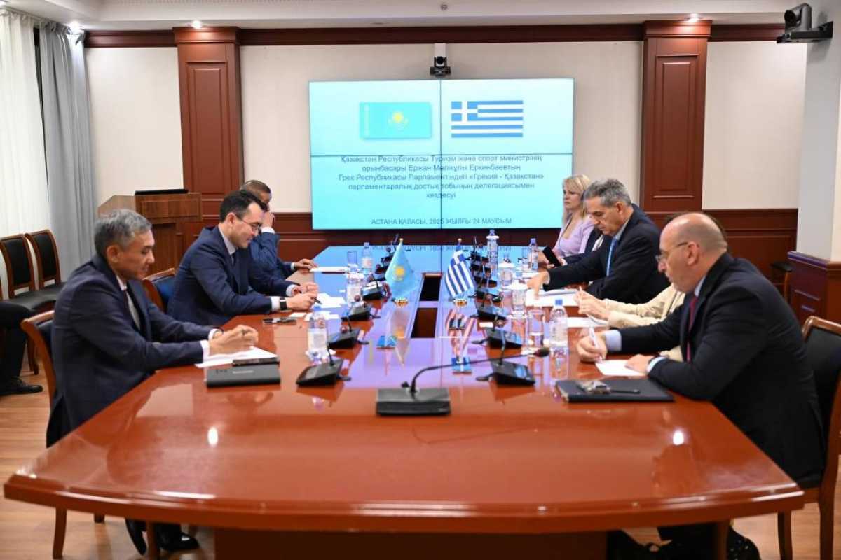 ҚР Туризм және спорт министрлігінде Грекия Парламенті делегациясымен кездесу өтті