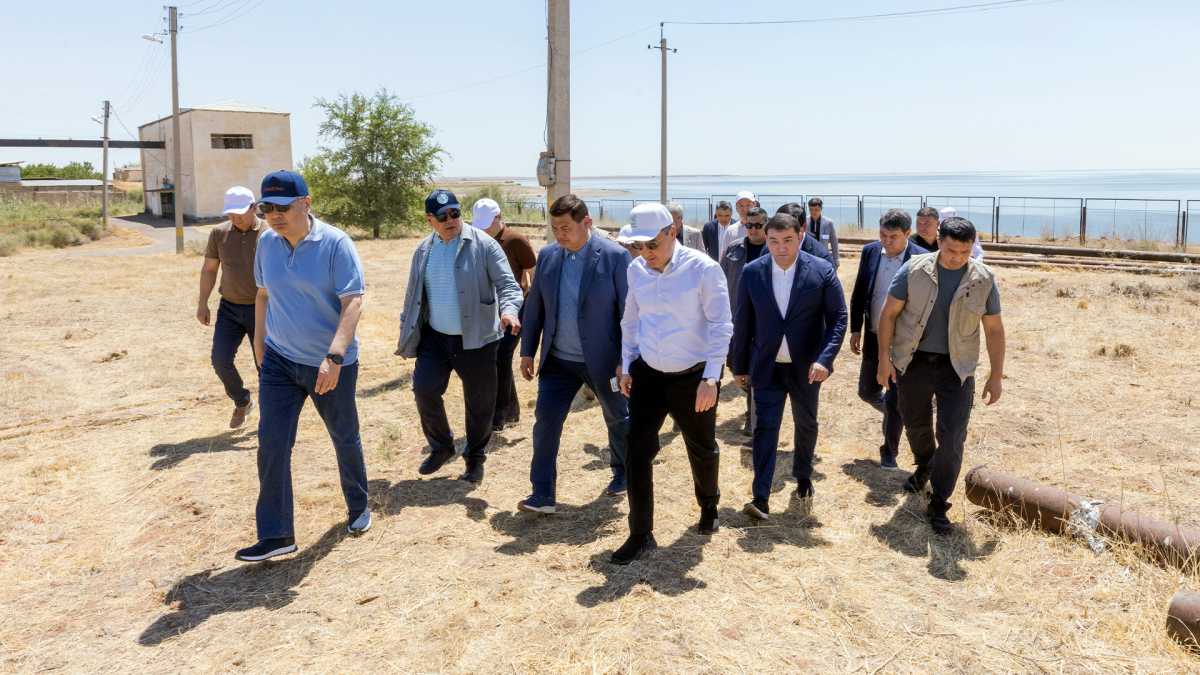 Олжас Бектенов Түркістан облысының су шаруашылығы инфрақұрылымының жағдайымен танысты