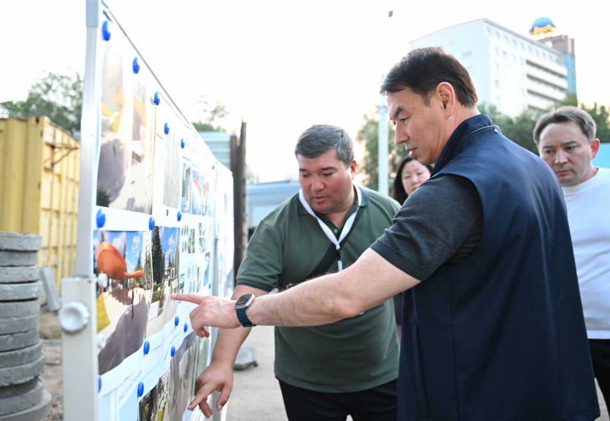 Алматы әкімі Геологтар аллеясындағы күрделі жөндеу жұмыстарымен танысты
