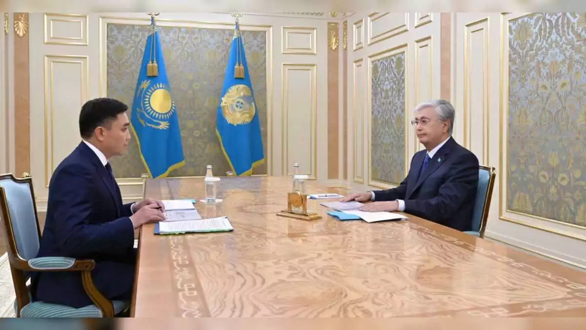 Президент Шымкент қаласының әкімі Ғабит Сыздықбековті қабылдады