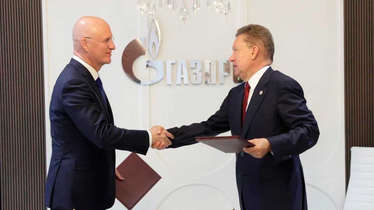 Роман Скляр «Газпром» ЖАҚ басқарма төрағасы Алексей Миллермен кездесті