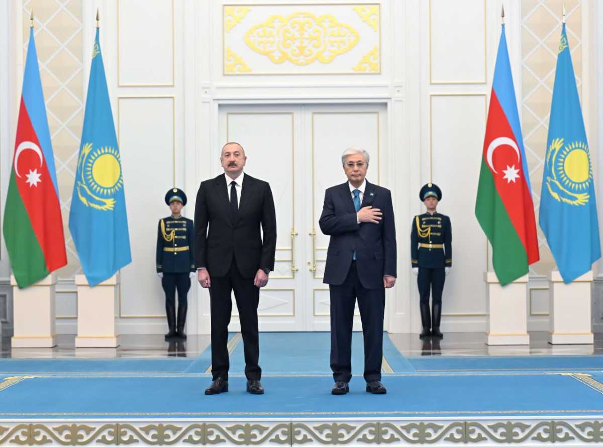 Ақордада Әзербайжан Президентін ресми қарсы алу рәсімі өтті