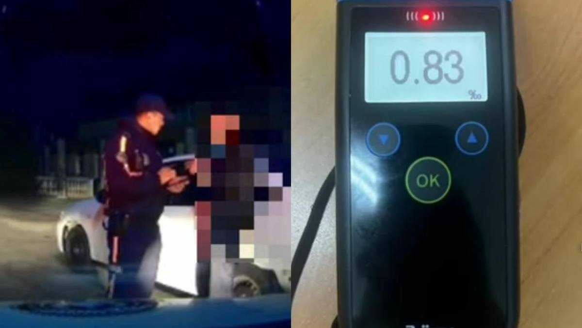 Жетісу облысында полицейлер мас жүргізушінің жолын кесті