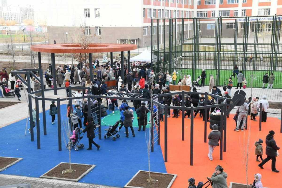 Бизнес-орталықтардың орнына жасыл аймақ: Астанада жаңа қоғамдық кеңістік ашылды