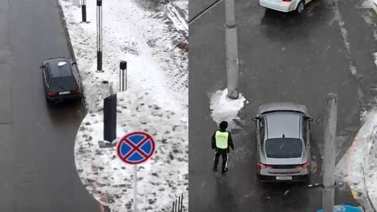 Павлодарда полицейлер дрон арқылы жол ережелерін бұзу фактілерін анықтауда