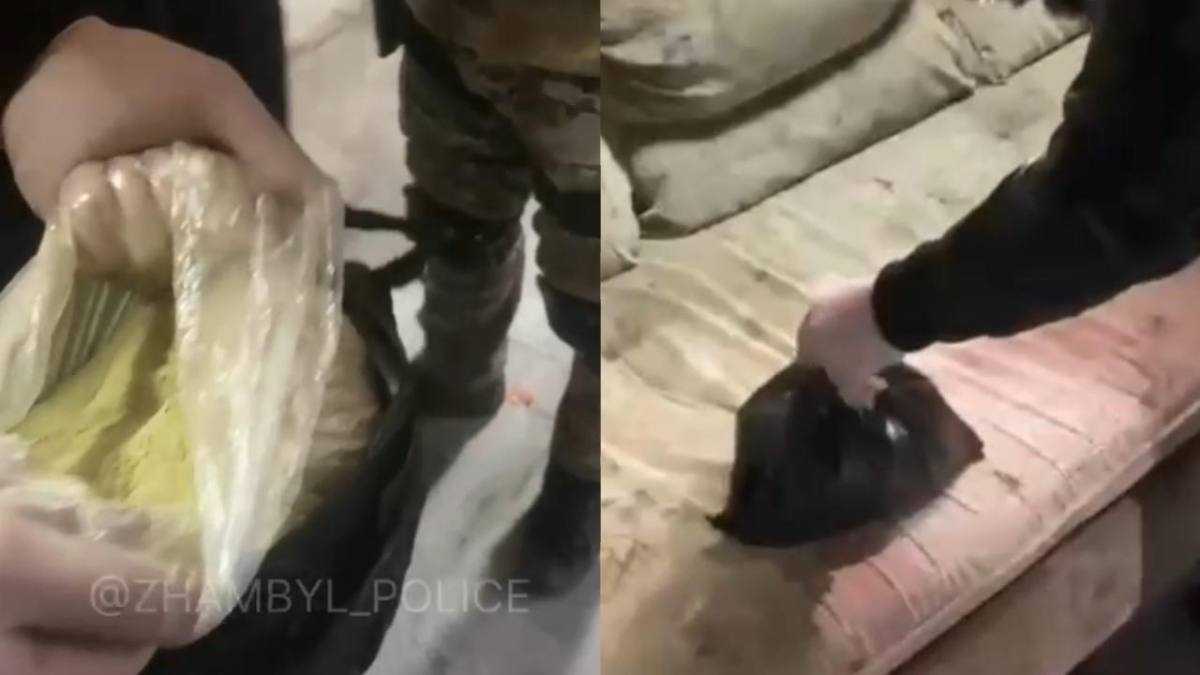 Шуда аса ірі көлемде гашиш сақтаған ер адам ұсталды