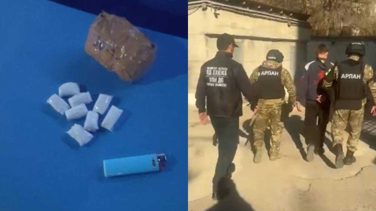 Шымкентте есірткіні жасырын қойып кетумен айналысқан екі шетелдік ұсталды