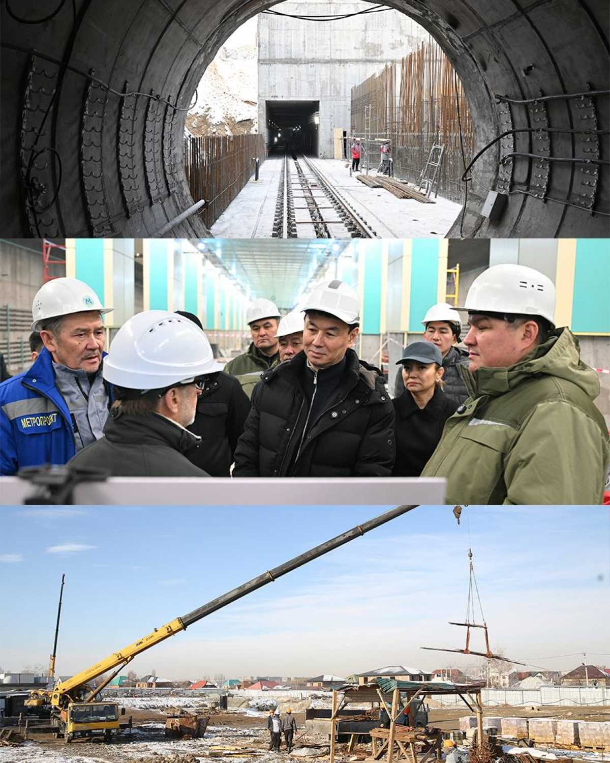 Алматы әкімі «Қалқаман» метро бекетінің құрылыс барысымен танысты