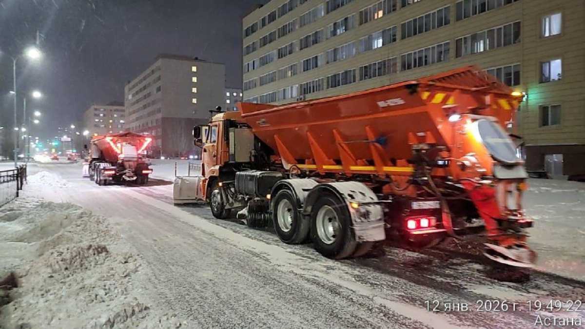 Астанадан бір тәулік ішінде 50 мың текше метрге жуық қар шығарылды