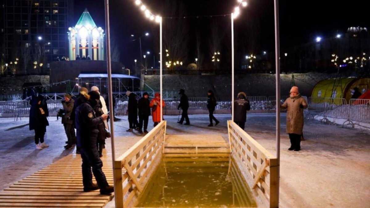 Крещение рәсімі: Астанада қай орындарда және қашан мұзды суға түсуге болады