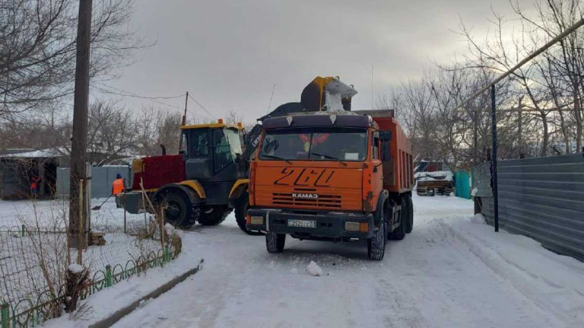 Астанадан қыс мезгілі басталғалы бері 2,8 млн текше метрге жуық қар шығарылды