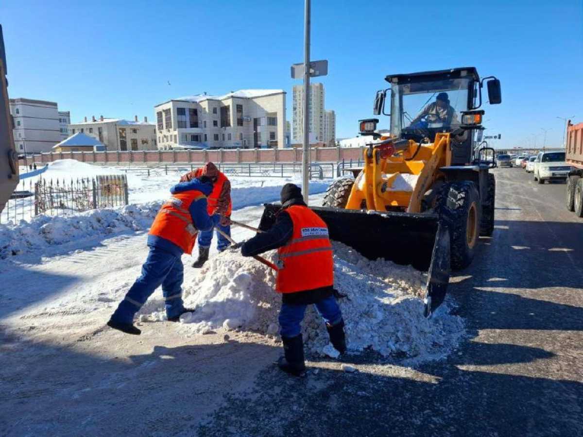 Астанада қар күреу жұмысына 1 700-ге жуық арнайы техника тартылды