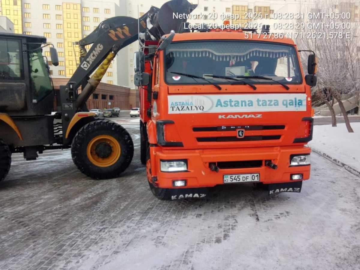 Астанада қар күреу жұмысына 1 500-ден астам арнайы техника жұмылдырылды