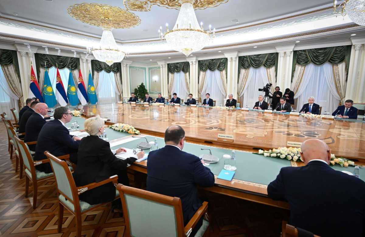 Қазақстан мен Сербия президенттері кеңейтілген құрамда келіссөз жүргізді
