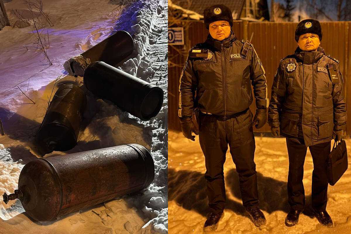 Петропавлдағы шағынауданда полицейлер өртті сөндіруге шұғыл көмек көрсетті