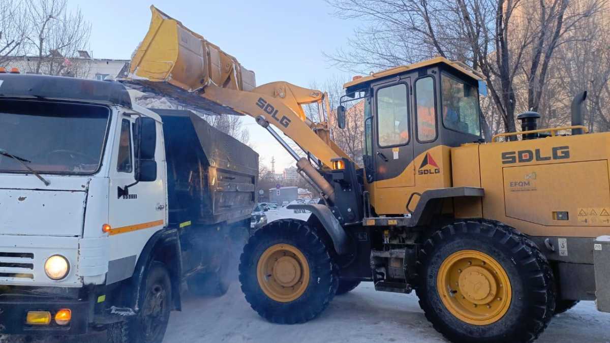 Астанадан қыс мезгілі басталғалы бері 7,1 млн текше метрден аса қар шығарылды