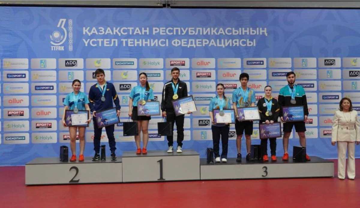 Алматылық спортшылар үстел теннисінен Қазақстан чемпионатында жеңімпаз атанды