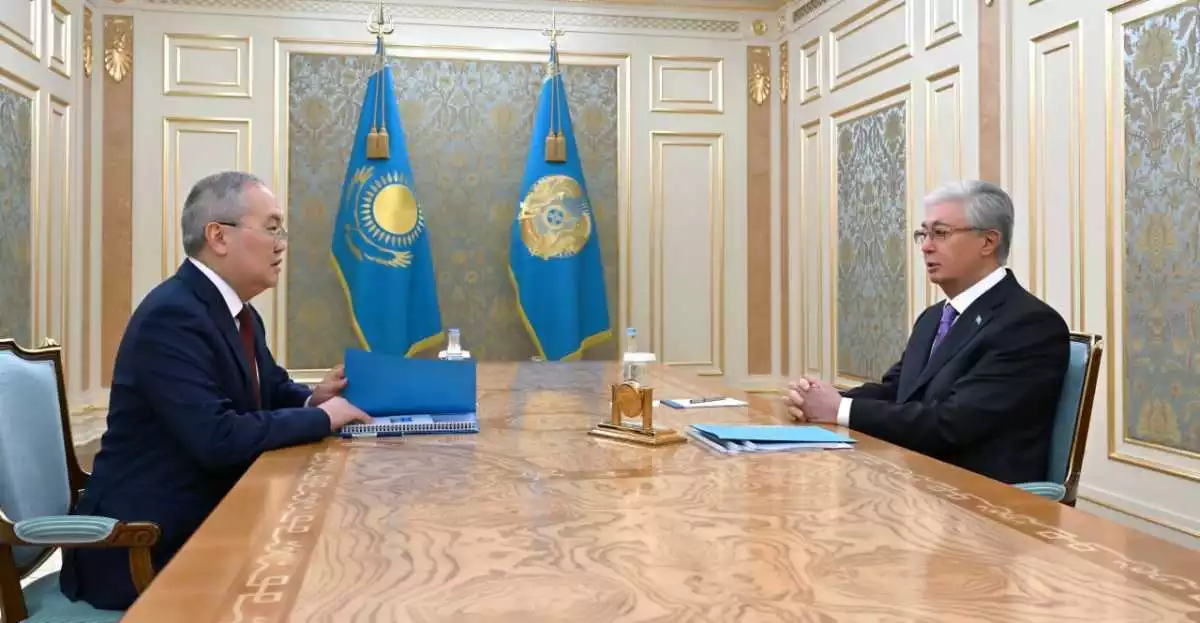 Қасым-Жомарт Тоқаев Қаржылық мониторинг агенттігінің төрағасы Жанат Элимановты қабылдады