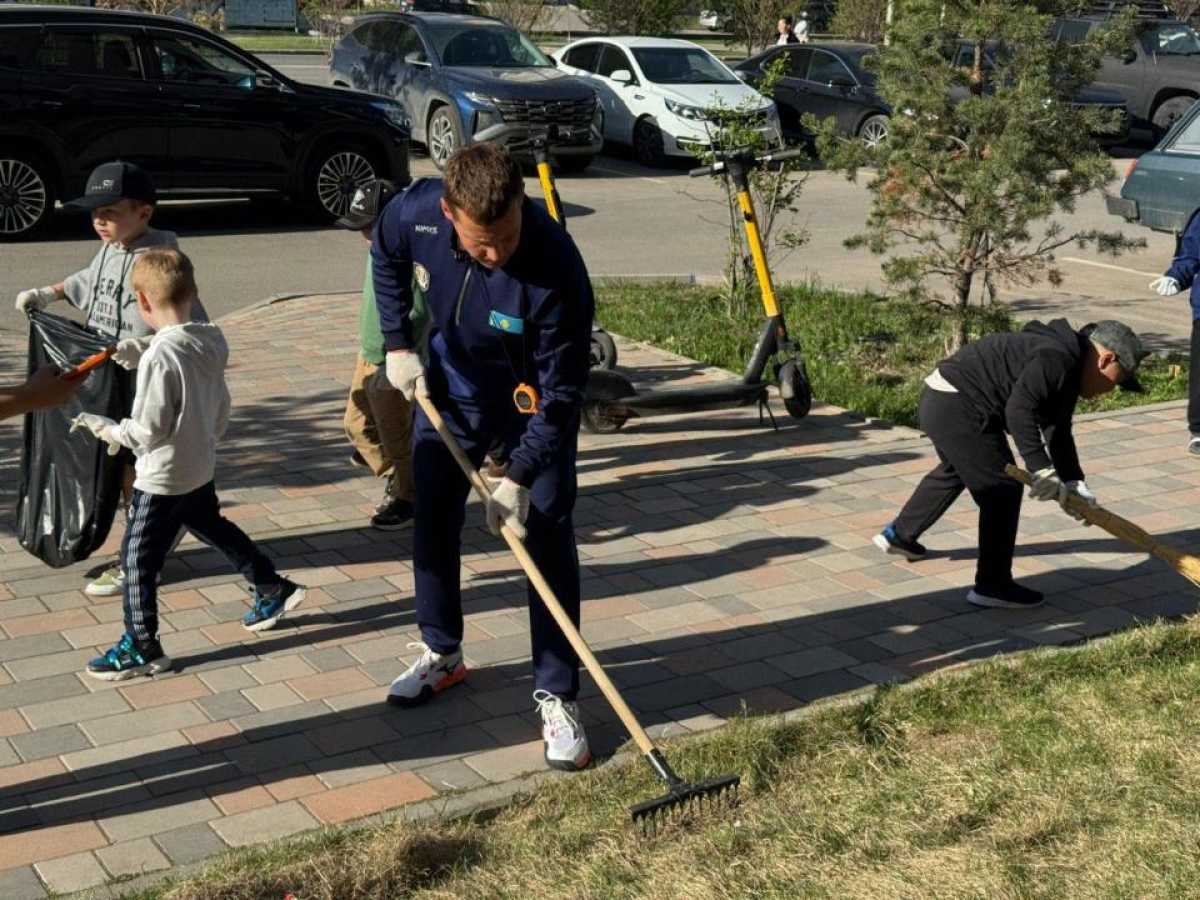Астанада болашақ әлем чемпиондары тазалық акциясын өткізді
