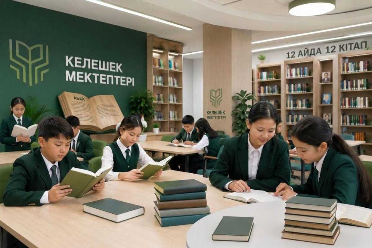 Келешек мектептерінде «12 айда 12 кітап» жобасы басталады