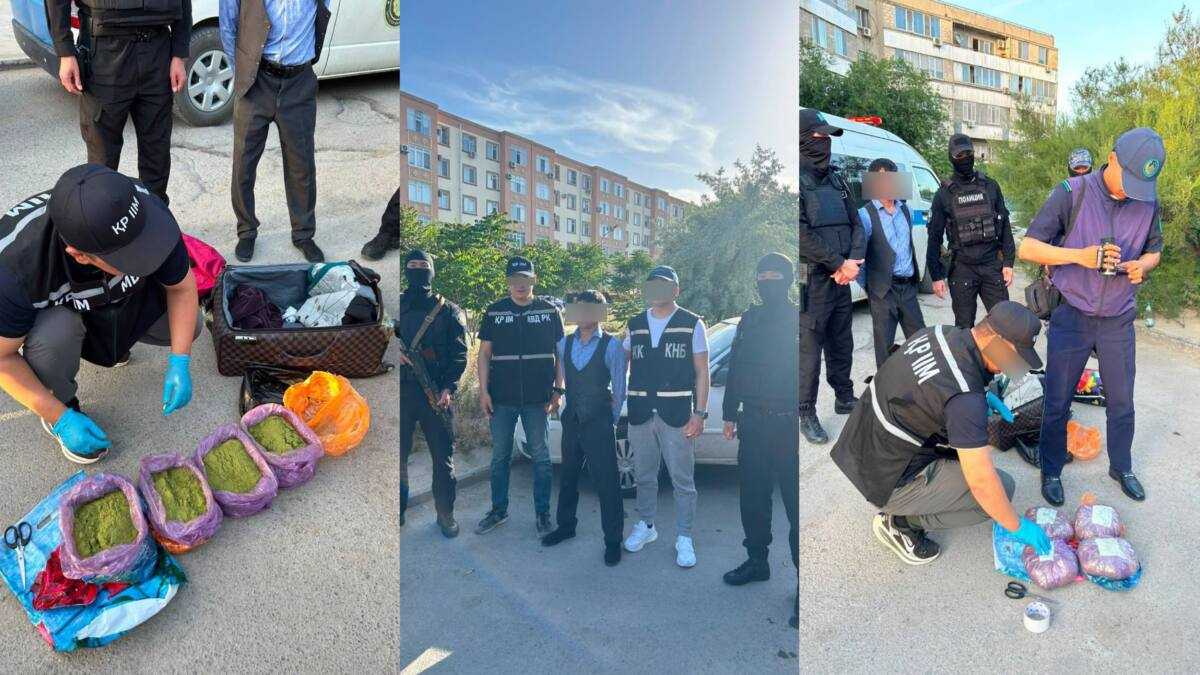Ақтауда аса ірі көлемде гашиш сақтаған күдікті ұсталды