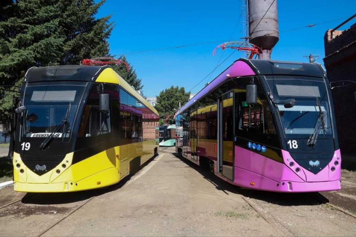 Өскемен қаласының трамвай паркі Беларусьтен жеткізілген заманауи трамвайлармен толықты