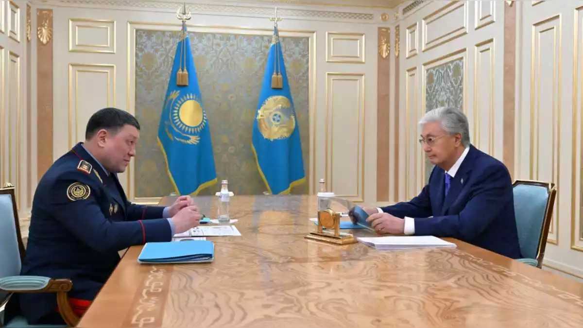 Мемлекет басшысы Ішкі істер министрі Ержан Сәденовті қабылдады