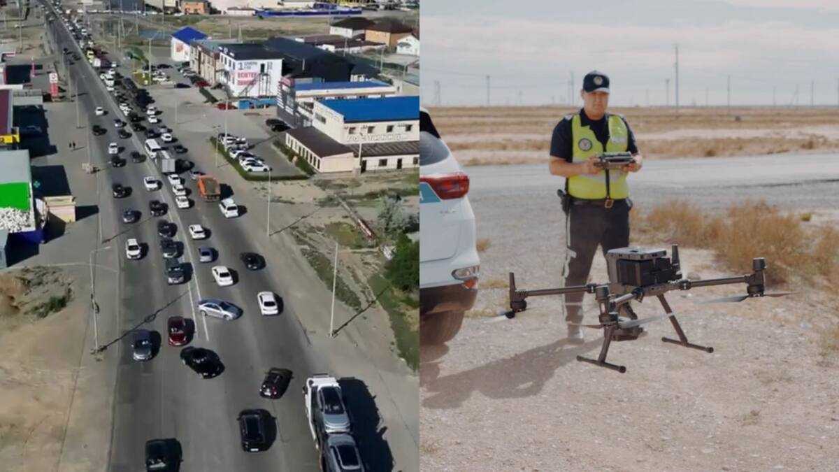 Атырауда дрондар арқылы 320-дан астам құқық бұзушылықтың жолы кесілді