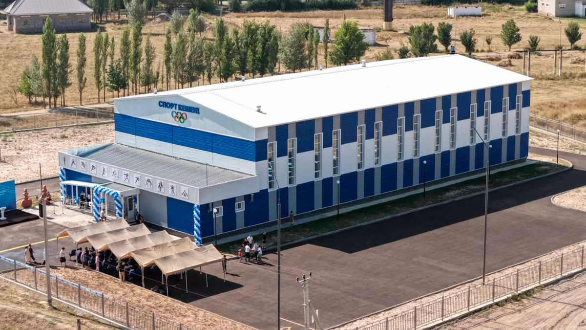 Жамбыл облысы Нұрлыкент ауылында жаңа спорт кешені ашылды