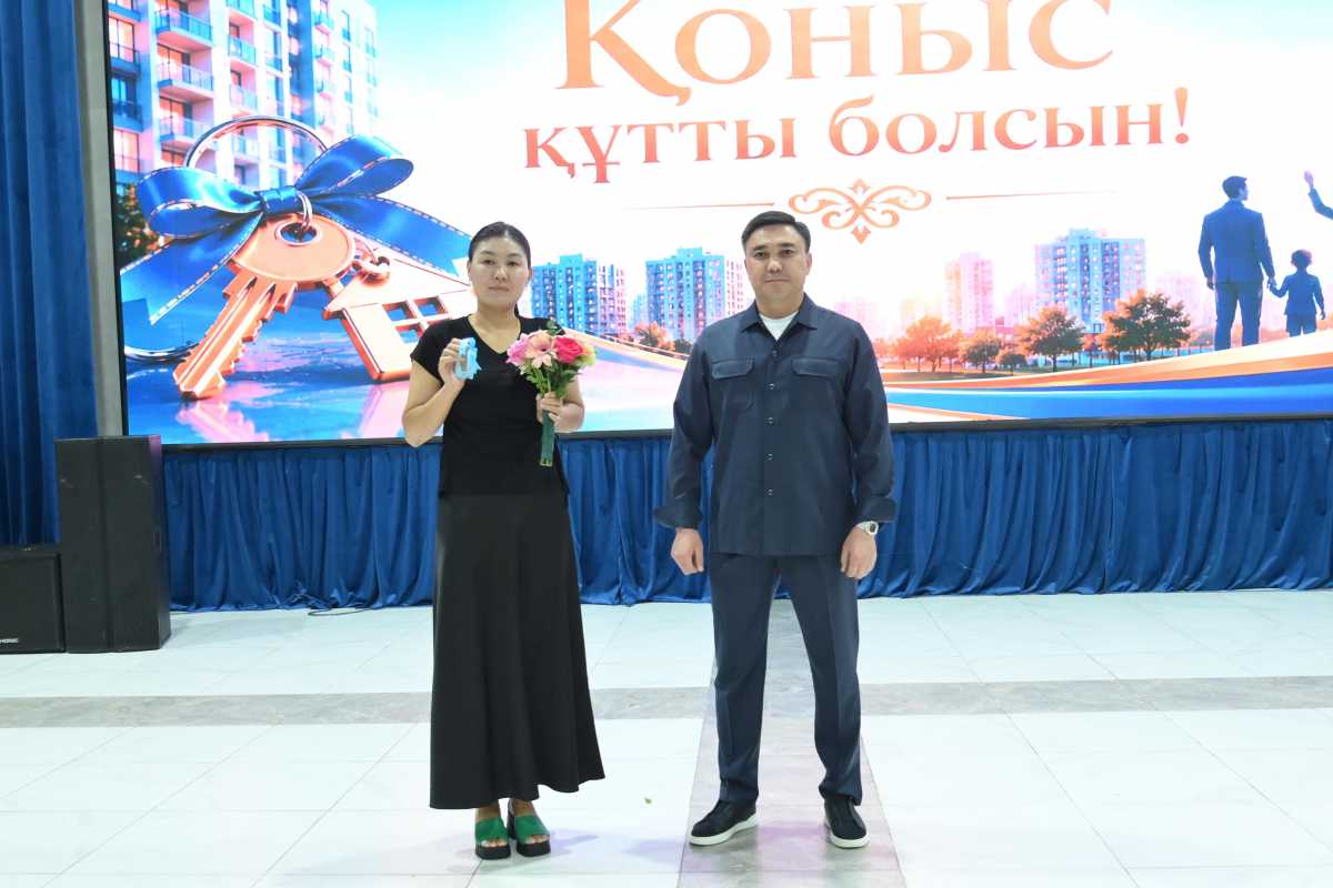 Шымкент қаласының Бозарық ауданында  40 отбасы баспаналы болды