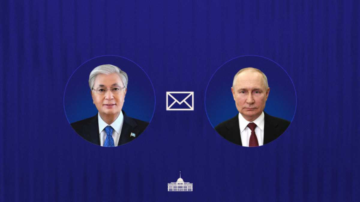 Мемлекет басшысы Ресей Президенті Владимир Путинге құттықтау жеделхатын жолдады