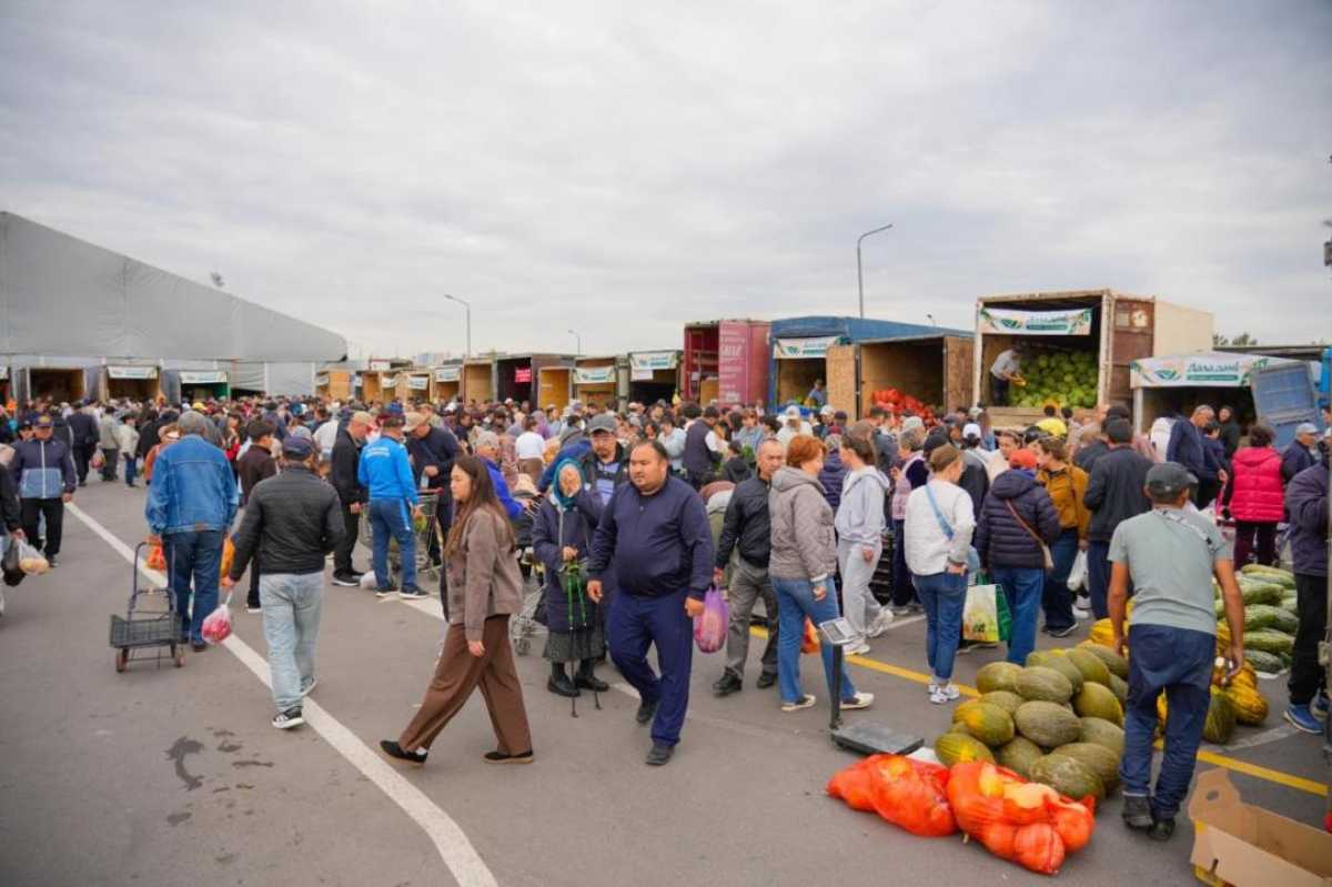 Астанада Қызылорда және Атырау облыстарының шаруалары 600 тоннадан астам өнім ұсынды