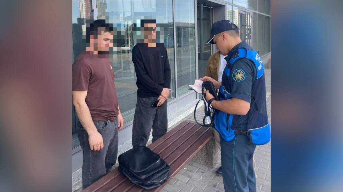 Елордада көлік полицейлері заңсыз жұмыс істеген үш шетел азаматын ұстады