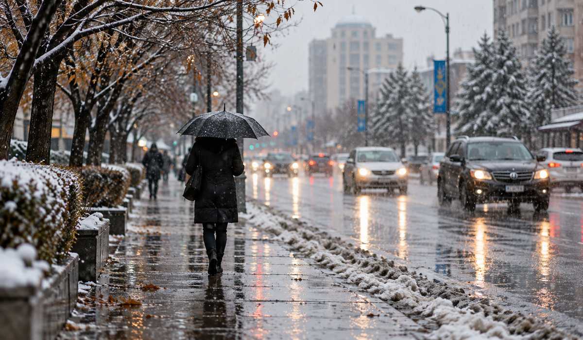 Қазақстанның басым бөлігінде жаңбыр мен қар жауып, тұман және көктайғақ күтіледі