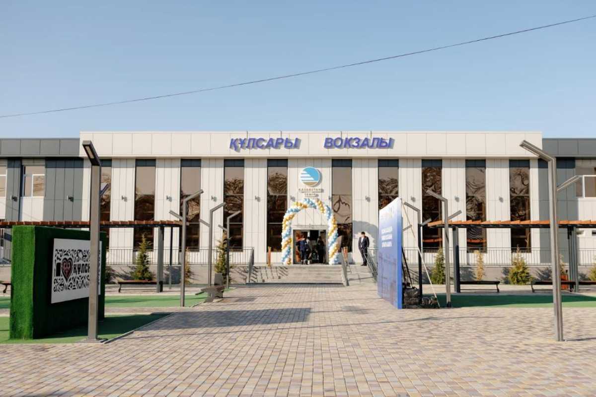 Құлсары қаласында жаңа теміржол вокзалы ашылды