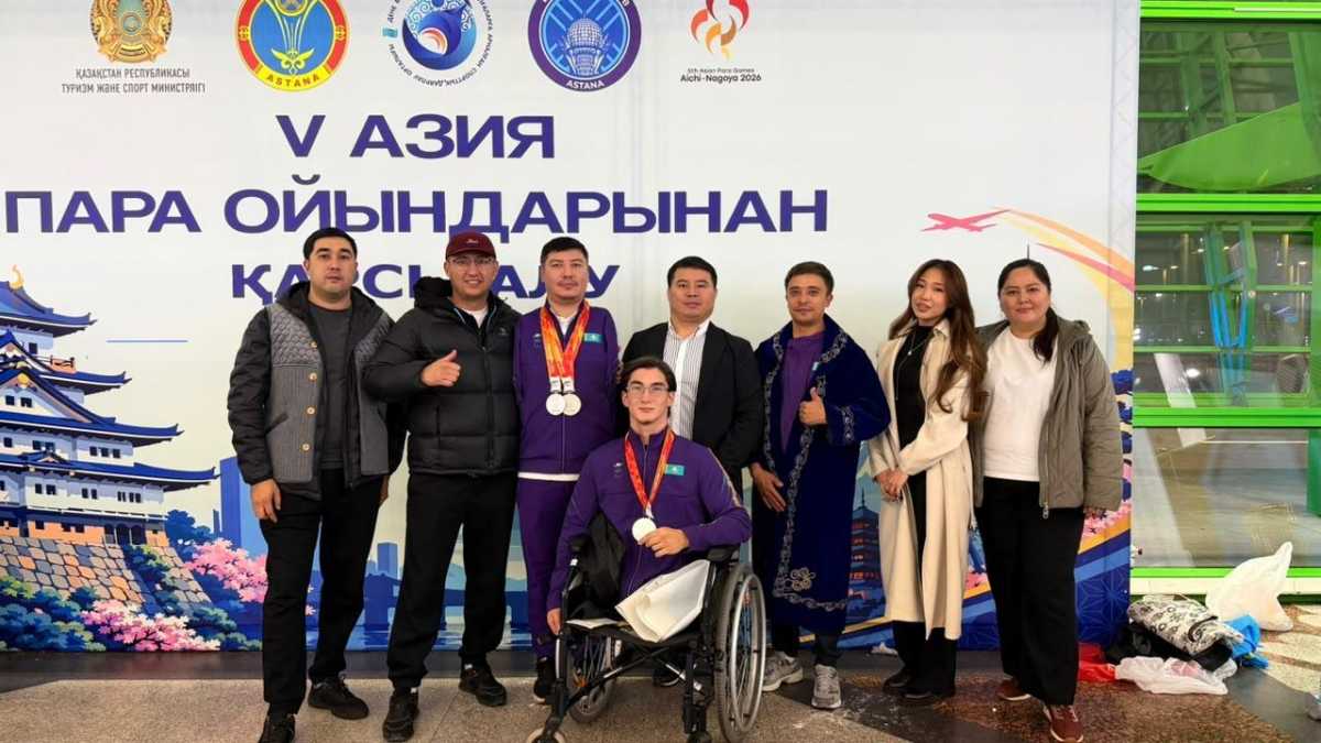V Азия Пара ойындарында күміс жүлде алған спортшылар елге оралды