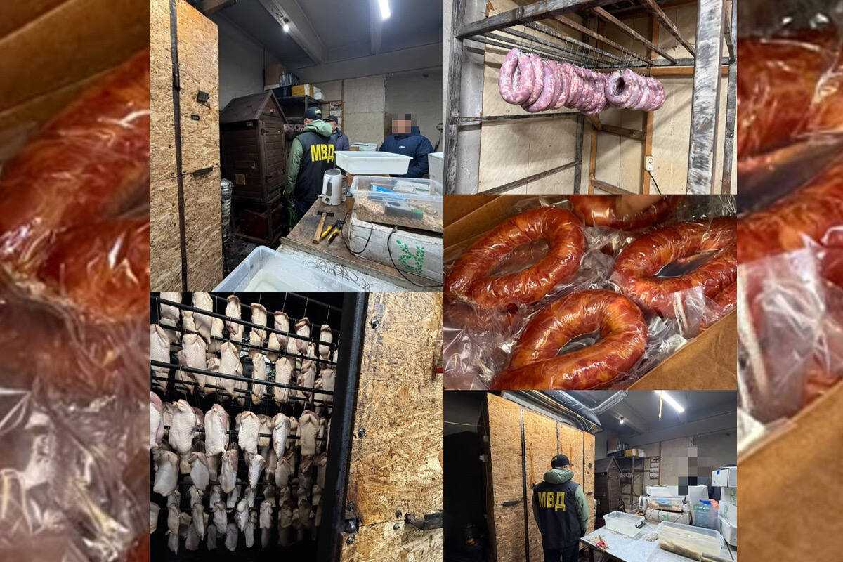 СҚО-да полицейлер заңсыз шұжық өндіретін цехтың жұмысын тоқтатты